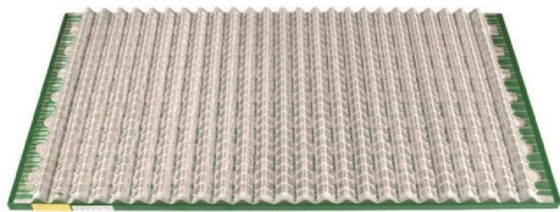 피라미드 스크린 웨브 타입 데릭 FLC500 석유 필드 굴착 쉐이커 스크린  Mesh