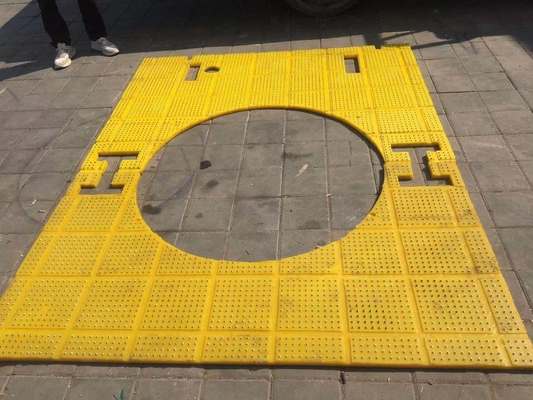 27 1/2 인치 안티 슬리프 매트 회전 테이블 노란색 색상 2100MM * 1600MM 매트