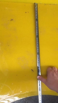 폴리우레탄 반 슬리프 매트 37 1/2 인치 회전 테이블 드릴링 리그 30MM 두께 노란색 2200MM * 1800MM
